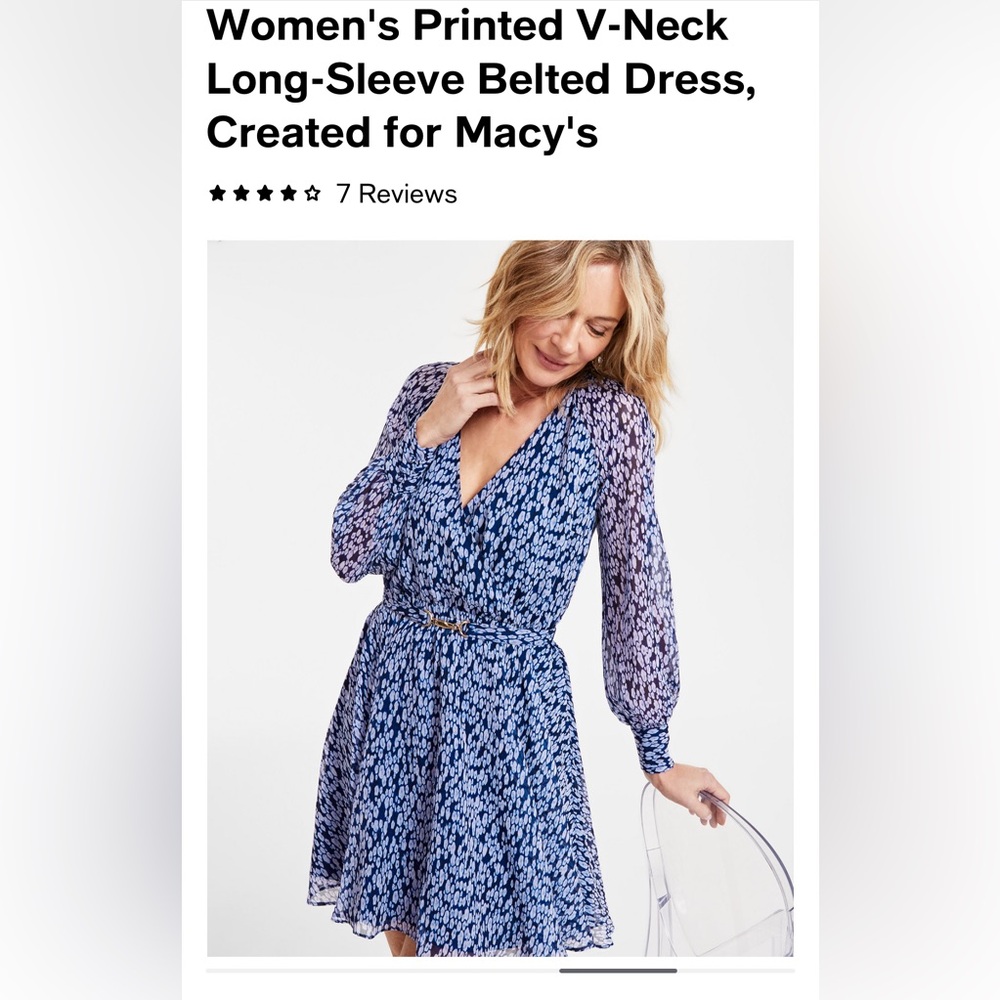 Bring charm to your day with this women's printed dress from I.N.C.